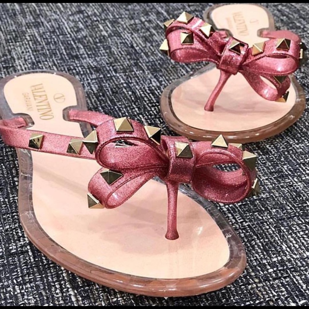 Valentino jelly sandals runs small